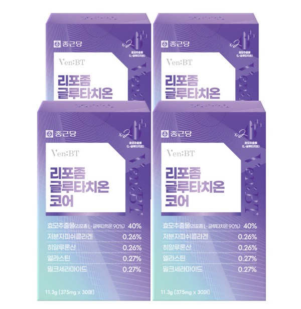 Benbiti Liposomal Glutathione Core 375mg 30 tablets, 4 packs