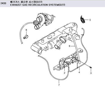  HOSE ASSY-VACUUM OUTLET 6651403638 For SsangYong Rodius Rexton Kyron
